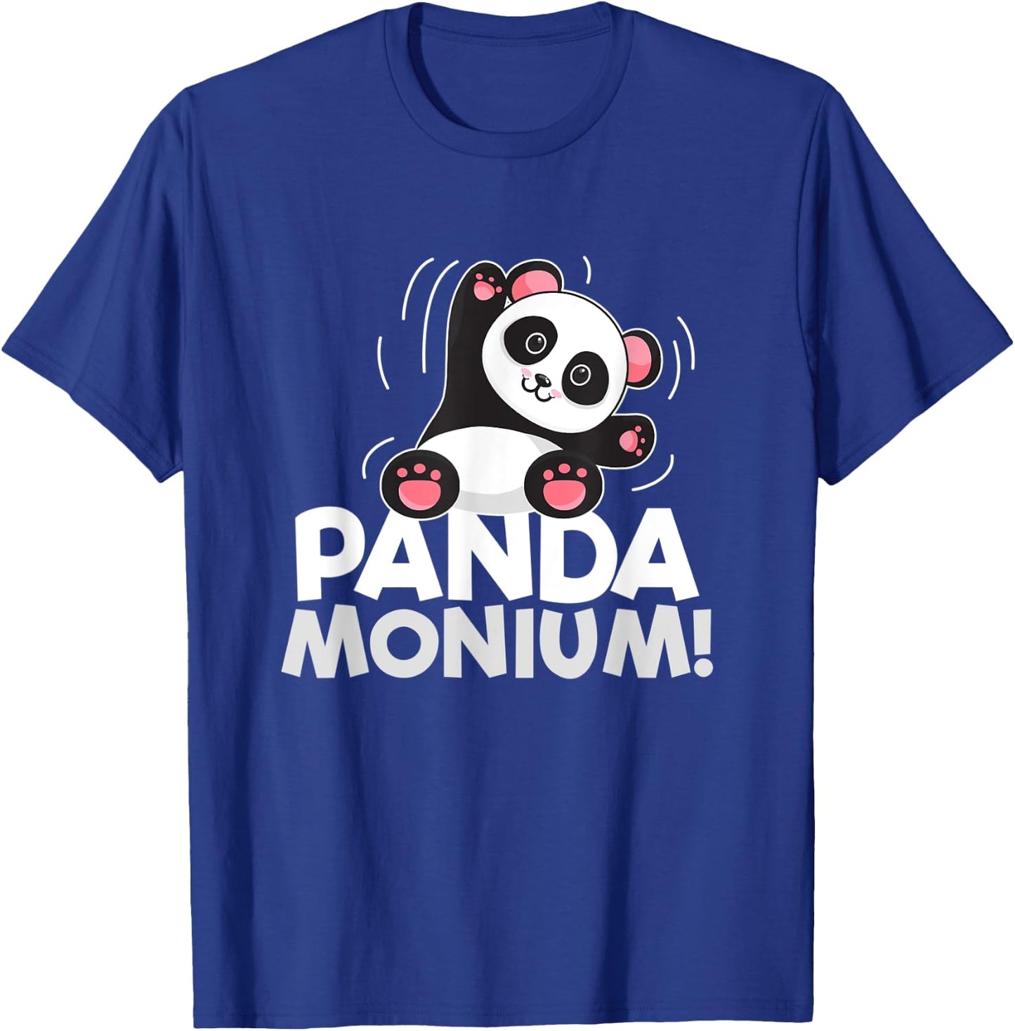 Pandamonium Funny Panda-Bear Pun T-Shirt - T-Shirt | Royal