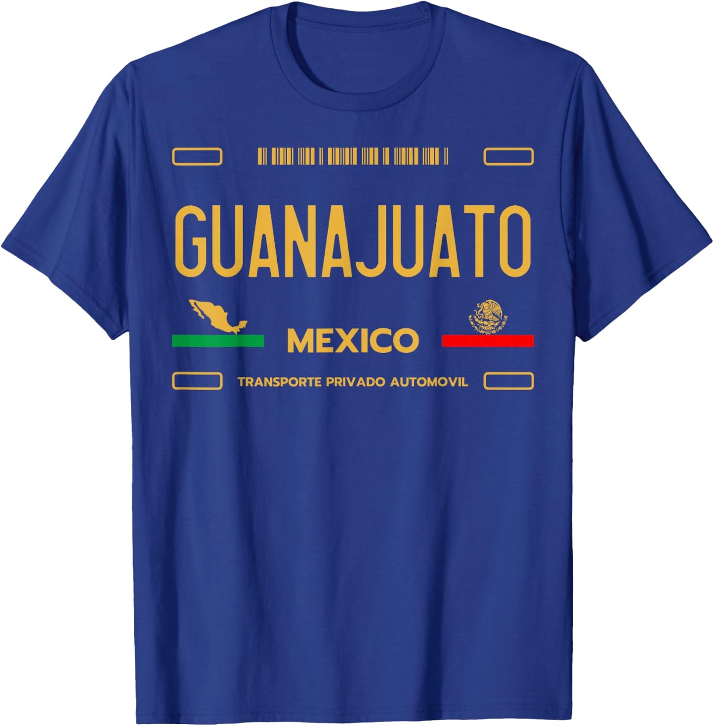 Guanajuato Mexico License Plate Aesthetic Guanajuato T-Shirt - T-Shirt | Royal