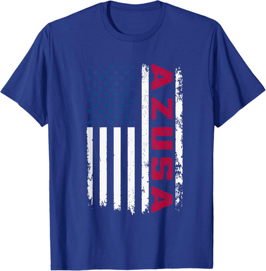 Azusa USA Flag Lover Patriotic American Azusa Men T-Shirt - T-Shirt | Royal