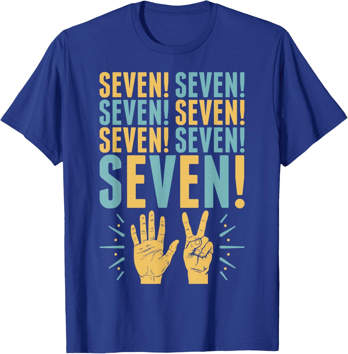 Friends Seven Fingures T-Shirt - T-Shirt | Royal