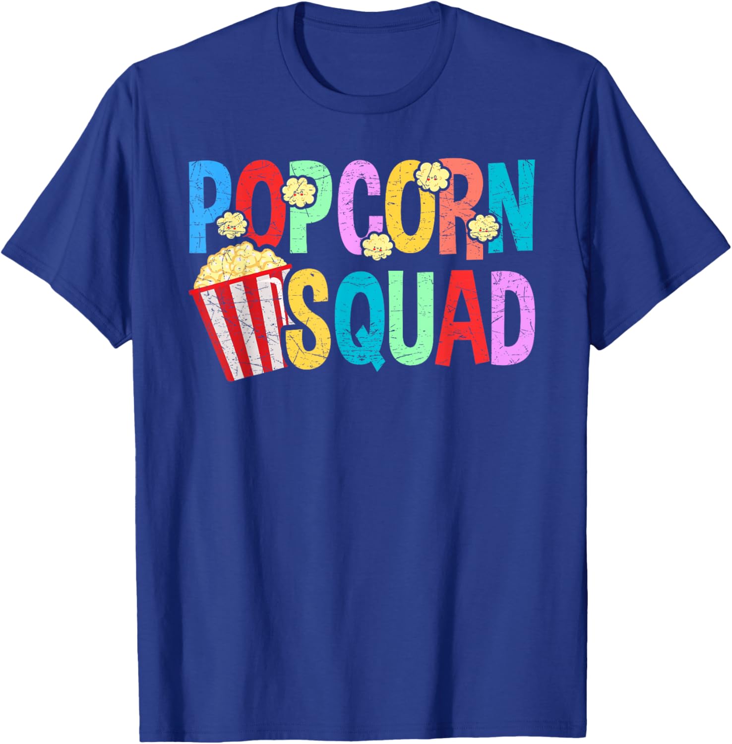 Popcorn Squad, Funny Movie Theater Men T-Shirt - T-Shirt | Royal