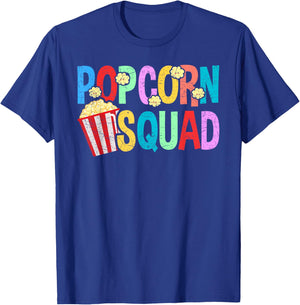 Popcorn Squad, Funny Movie Theater Men T-Shirt - T-Shirt | Royal