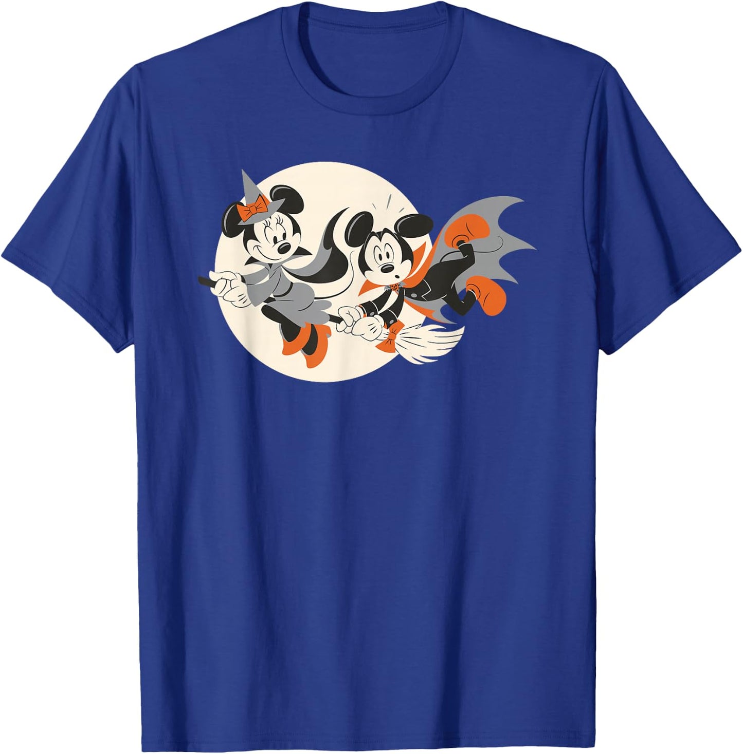 Disney - Halloween Mickey and Minnie Flying T-Shirt - T-Shirt | Royal