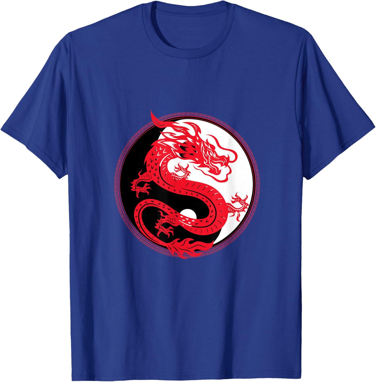 Yin and Yang Dragon Culture Myth Art Chinese Gift T-Shirt - T-Shirt | Royal
