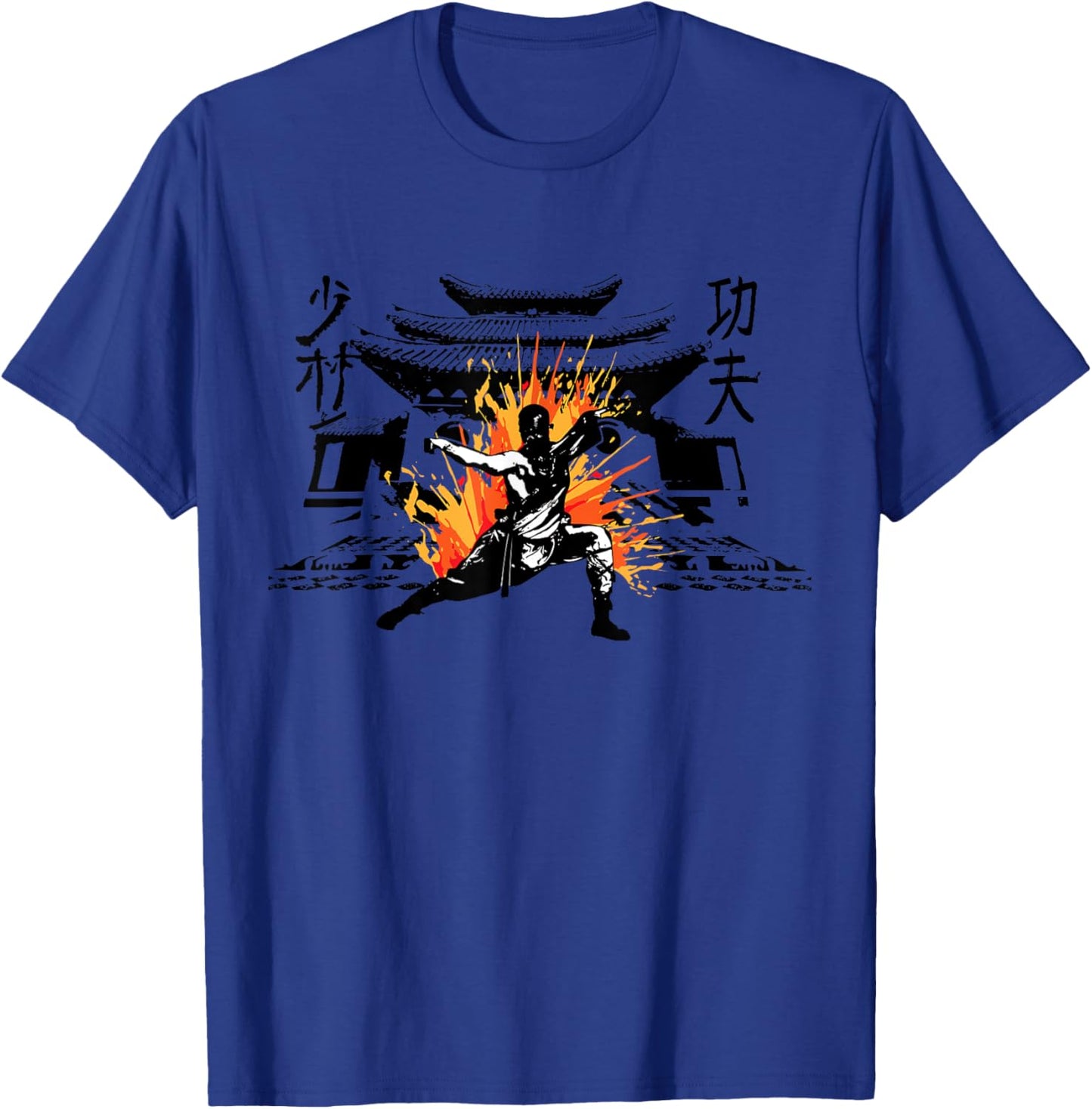 Shaolin Kung Fu Martial Arts Shaolin Monk Fighter T-Shirt - T-Shirt | Royal
