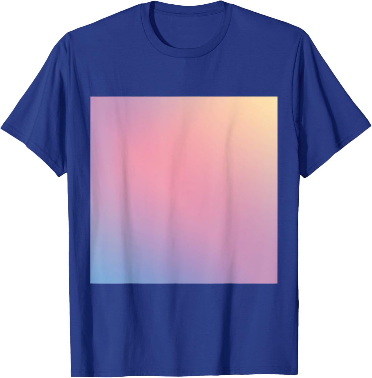 Watercolor Ombre - Pastel Pink Blue Yellow Gradient T-Shirt - T-Shirt | Royal