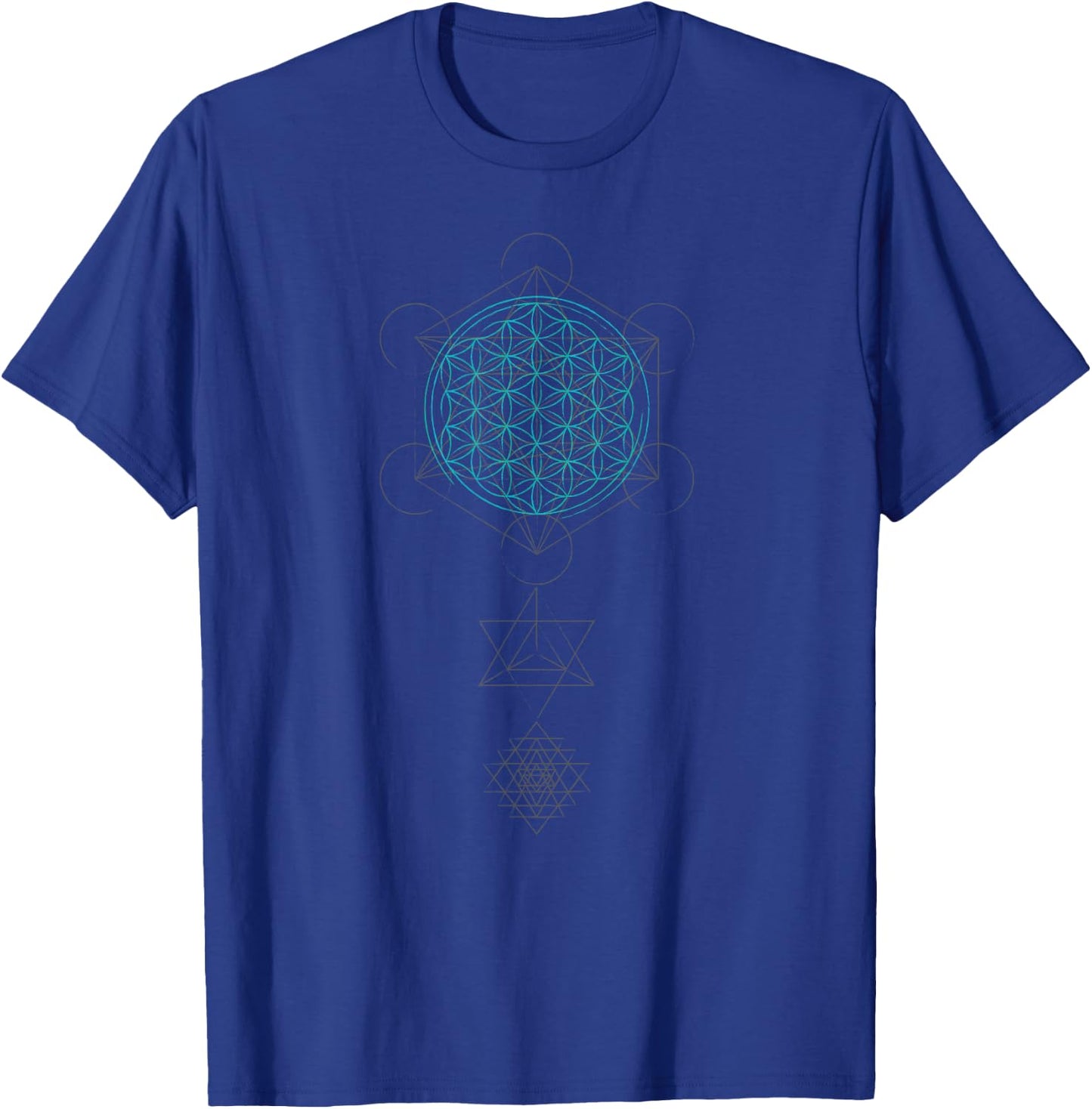 Sacred Geometry Flower of Life Sri Yatra Merkaba T Shirt T-Shirt - T-Shirt | Royal