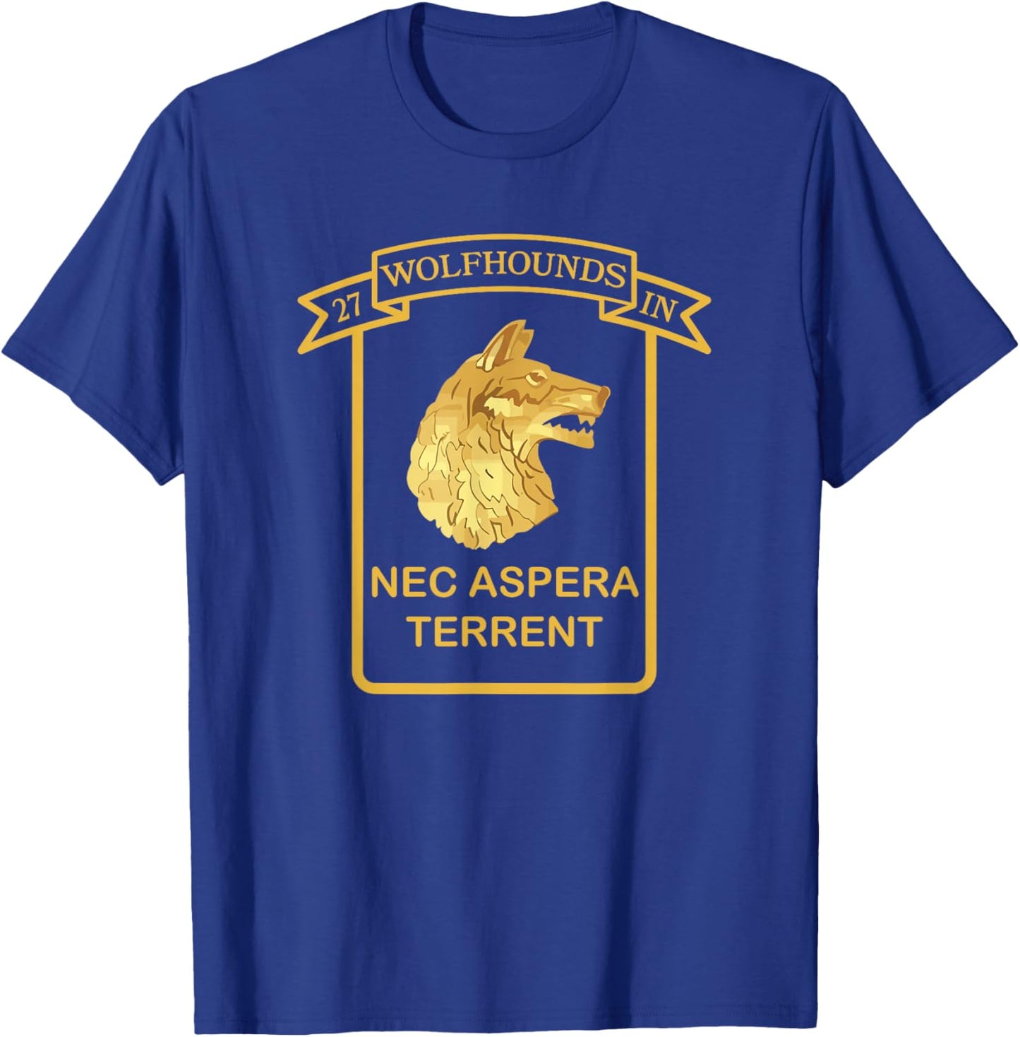 27th Infantry Regiment 25th Infantry Division Wolfhounds T-Shirt - T-Shirt | Royal