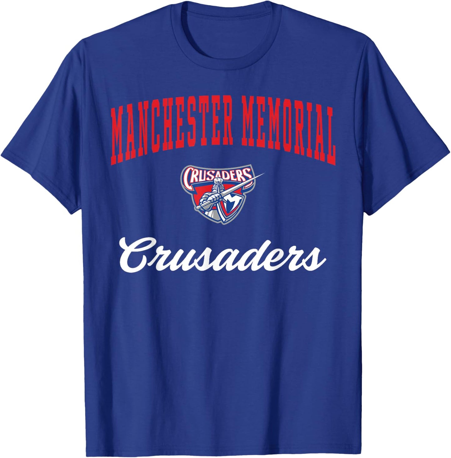 Manchester Memorial High School Crusaders C3 T-Shirt - T-Shirt | Royal