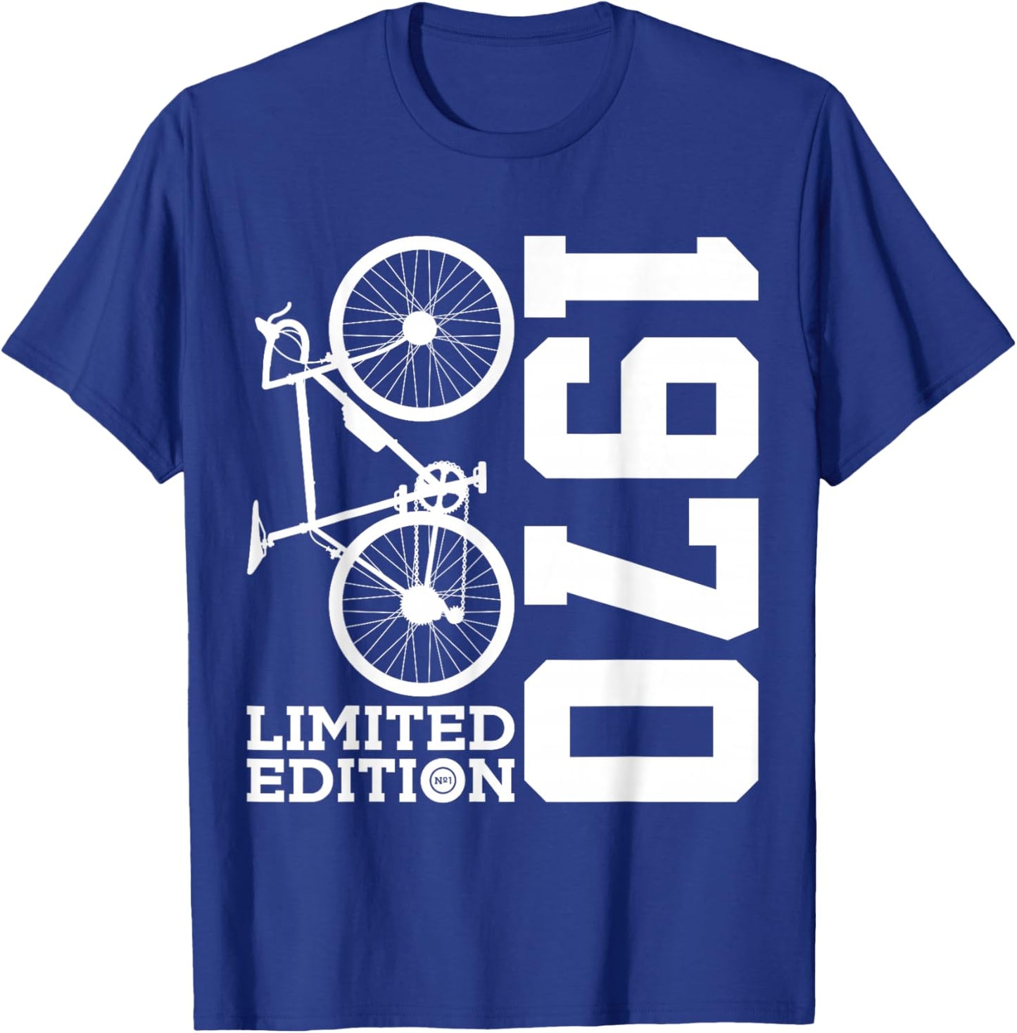 Cyclist 1970 Bike 56th Birthday Racing Bike T-Shirt - T-Shirt | Royal
