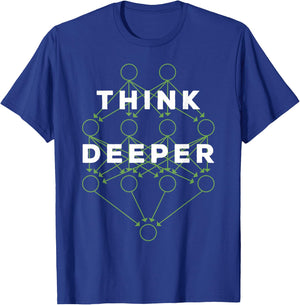 Deep Learning Data Scientist Gift AI Developer T-Shirt - T-Shirt | Royal