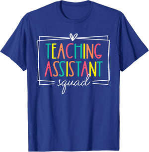 Teacher Assistant Squad Teaching Crew Back to School Women T-Shirt - T-Shirt | Royal