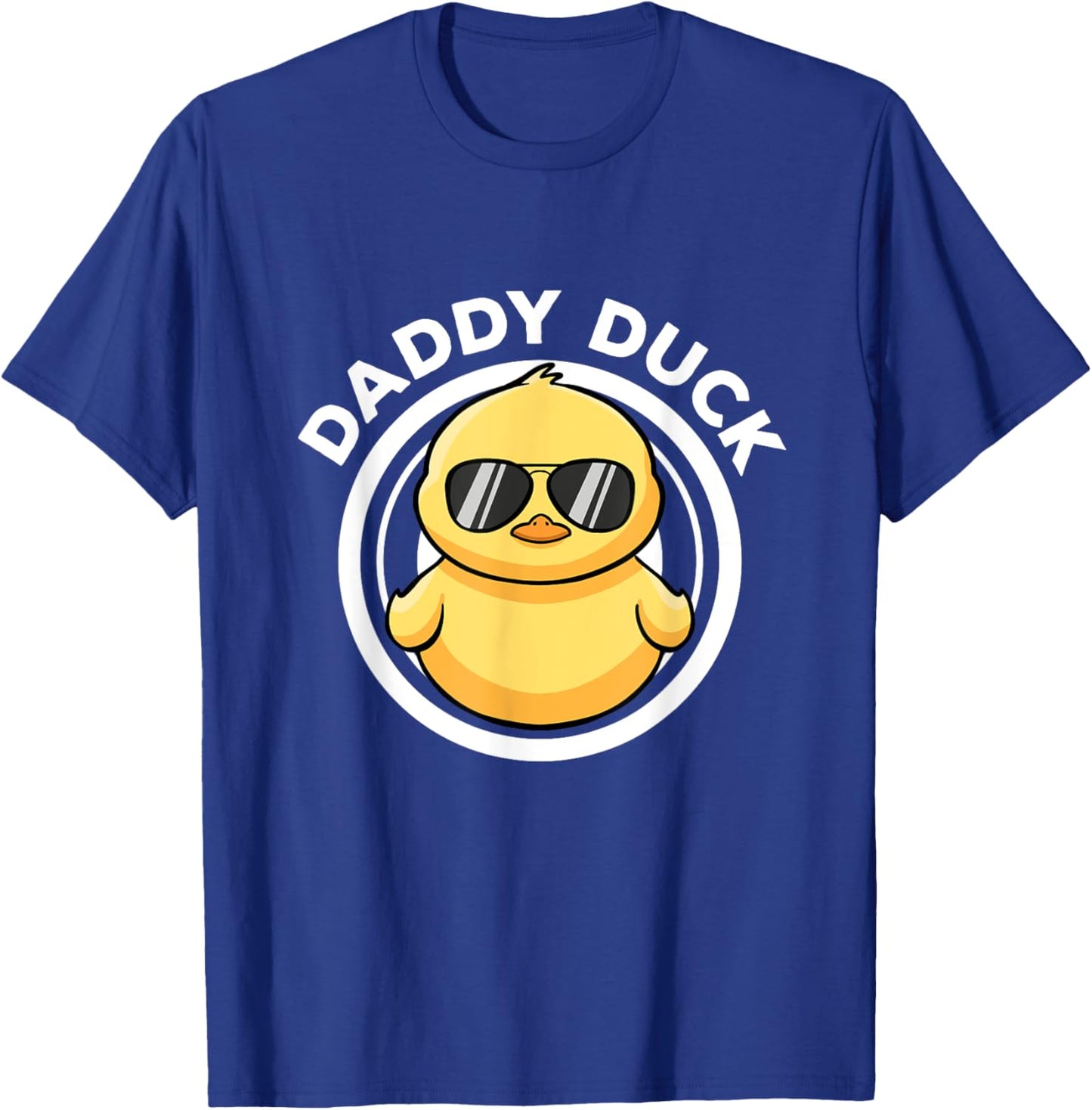 Daddy Duck Dad I Love Ducks Family Lover Funny Rubber Duck T-Shirt - T-Shirt | Royal