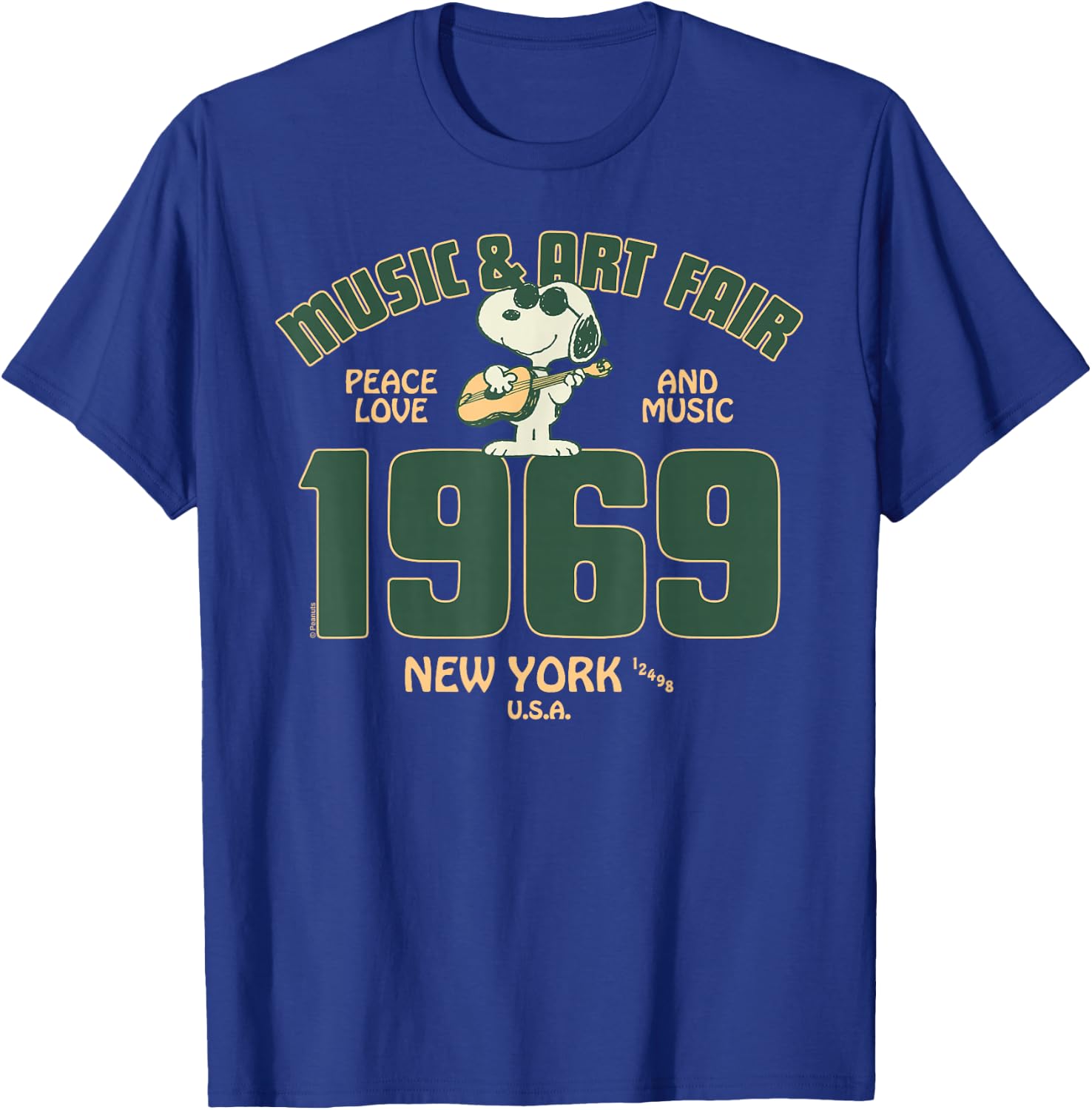 Peanuts: Snoopy Music & Art Fair T-Shirt - T-Shirt | Royal