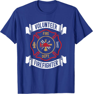 Funny Fireman Firefighter Firefighting Men Women T-Shirt - T-Shirt | Royal