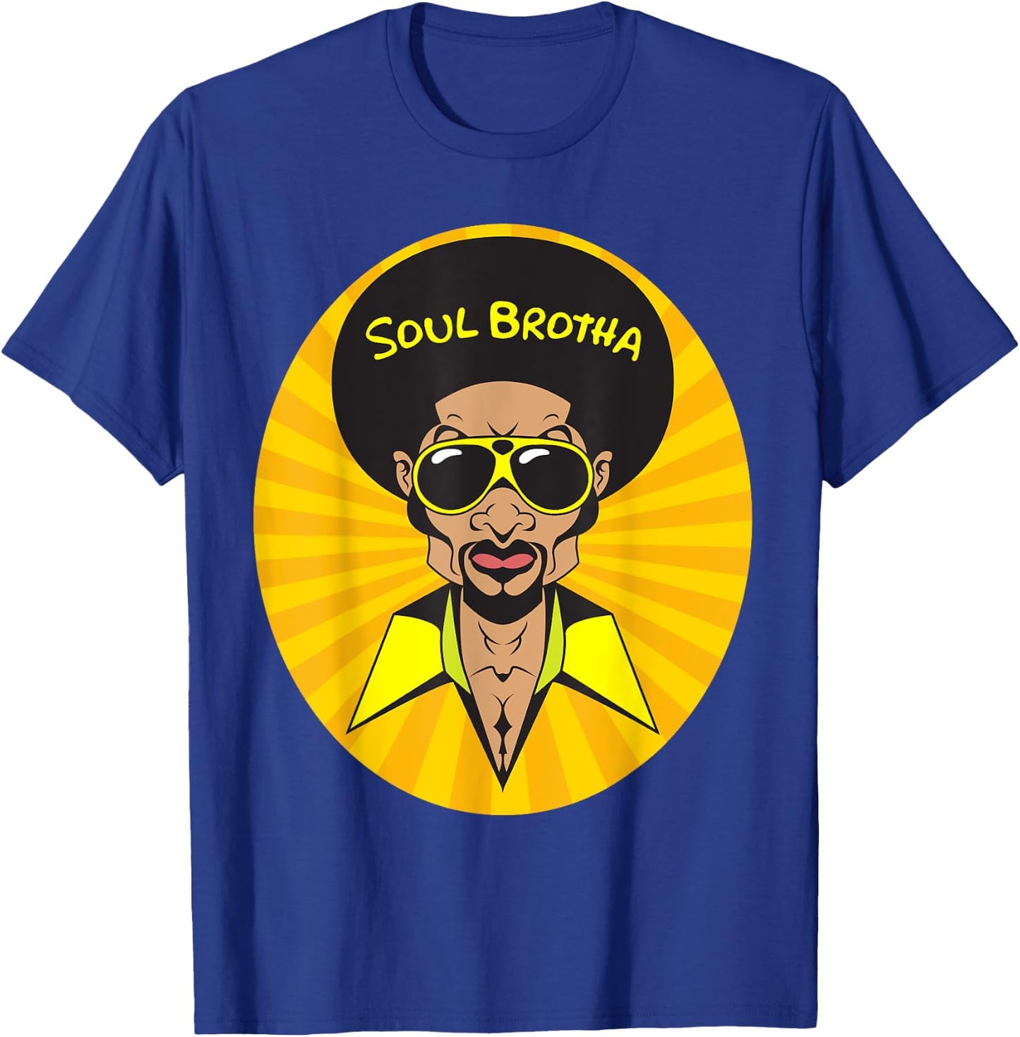 Funk Shirt Vintage 70s Costume Funky Afro Soul Music T-Shirt - T-Shirt | Royal
