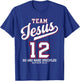 Jesus Baseball Team Jesus Christian Matthew 28:19 Verse T-Shirt - T-Shirt | Royal