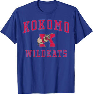 Kokomo High School Wildkats C1 T-Shirt - T-Shirt | Royal