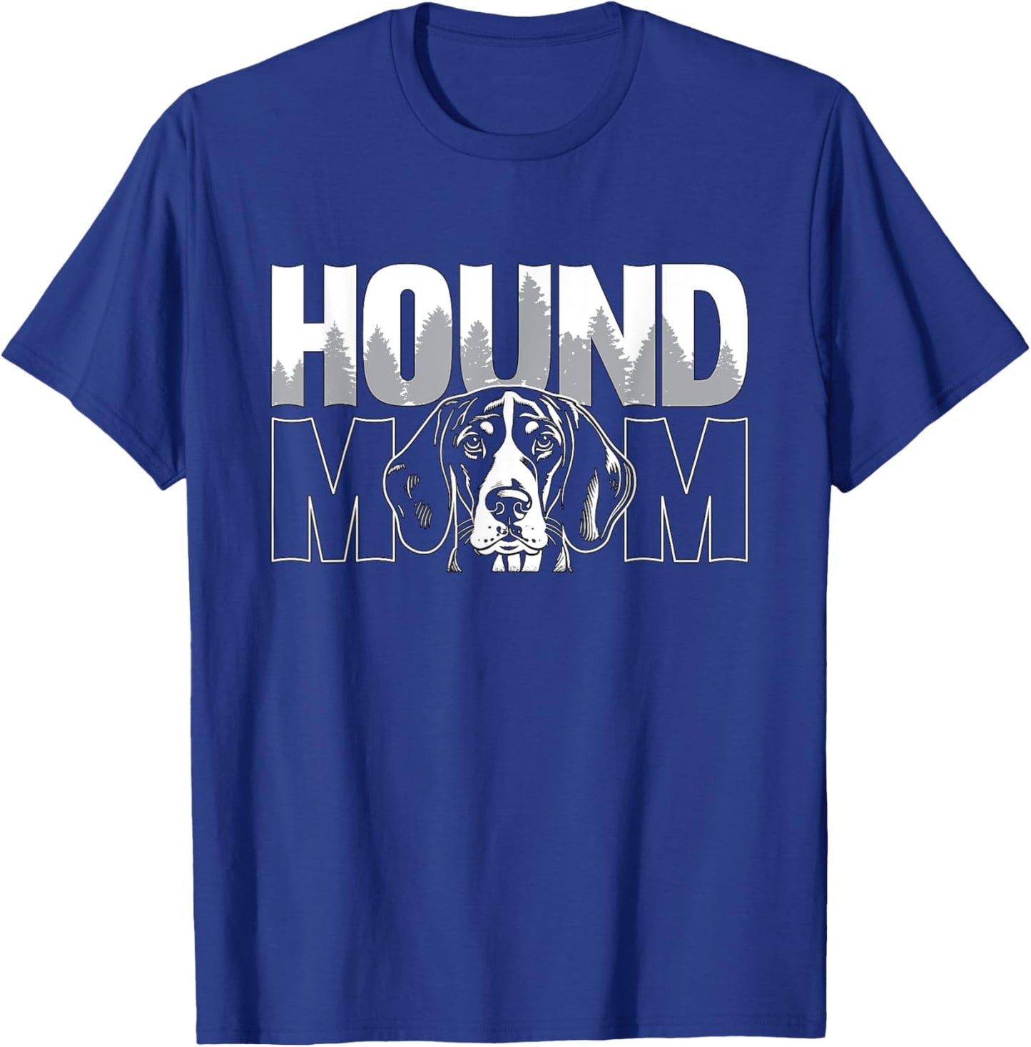 Hound Mom Loves Treeing Walker Bluetick Dog Breed Coonhound Men Women T-Shirt - T-Shirt | Royal