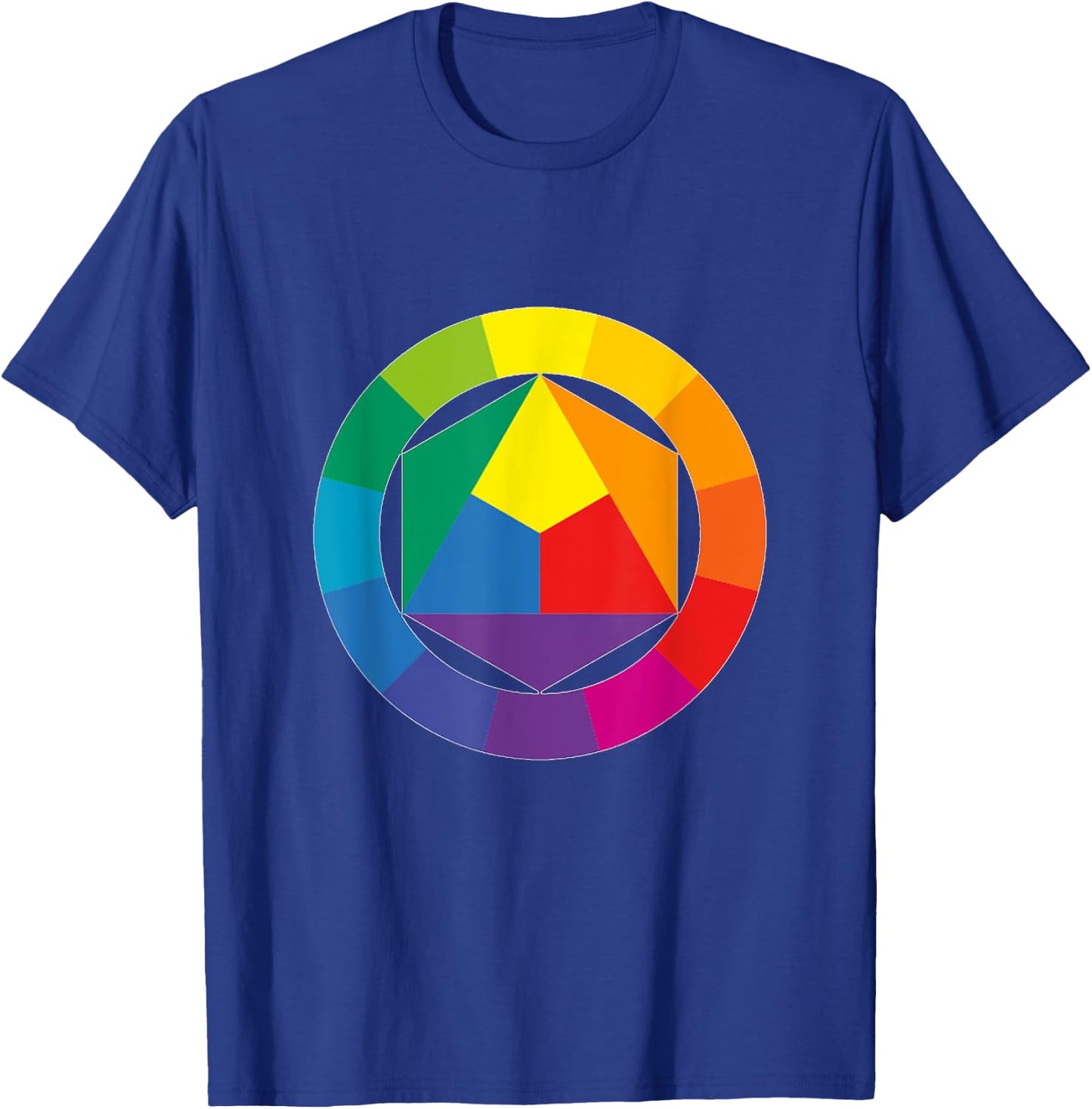 Color Wheel Palette Shirt Artist Painter Art Teacher T-Shirt - T-Shirt | Royal