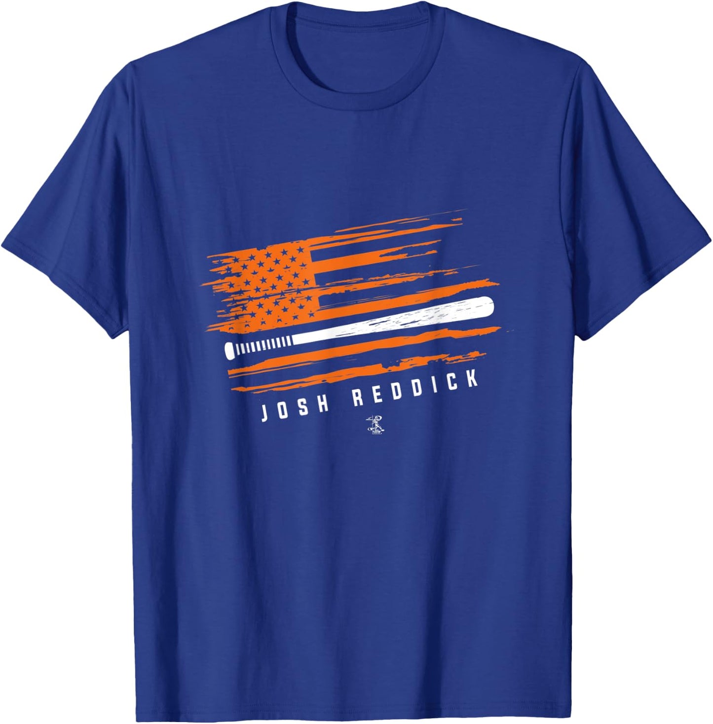 Josh Reddick Baseball Flag Graphic - Apparel T-Shirt - T-Shirt | Royal