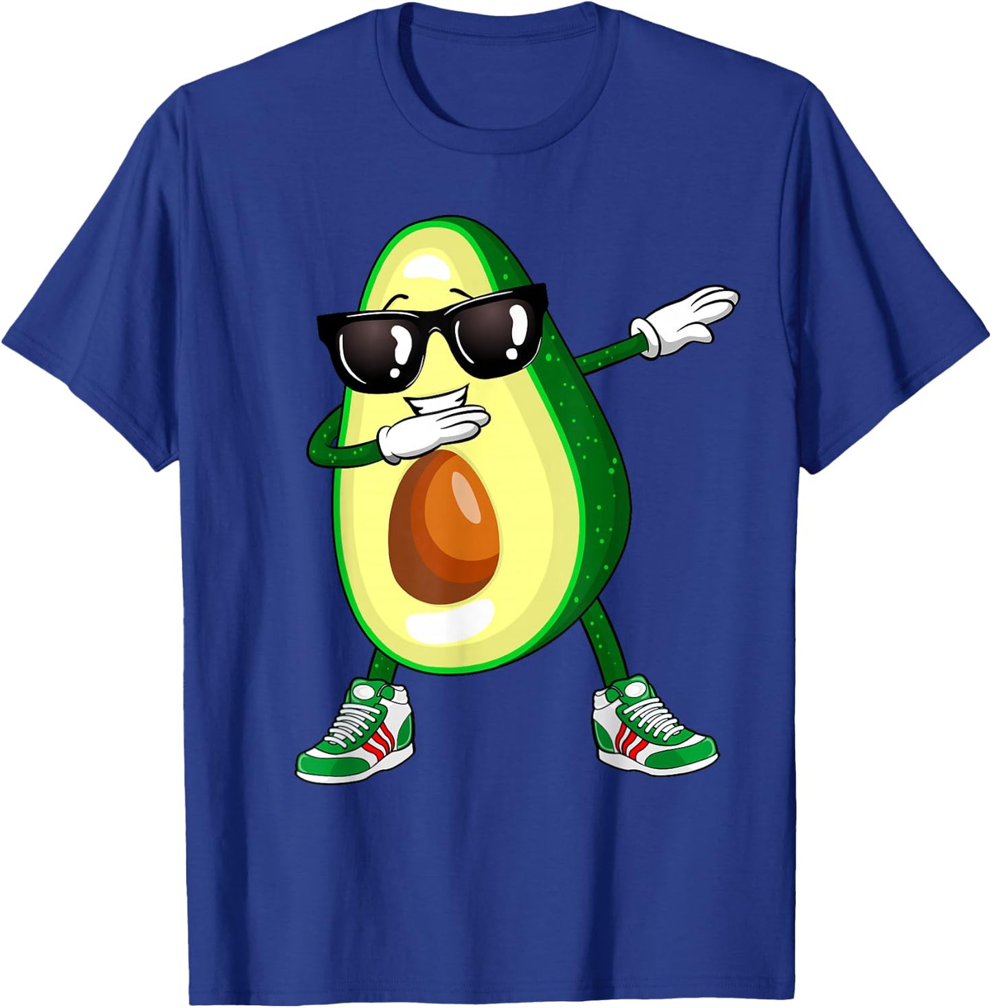 Dabbing Avocado Shirt Funny Vegan Food Lover Kids Women T-Shirt - T-Shirt | Royal
