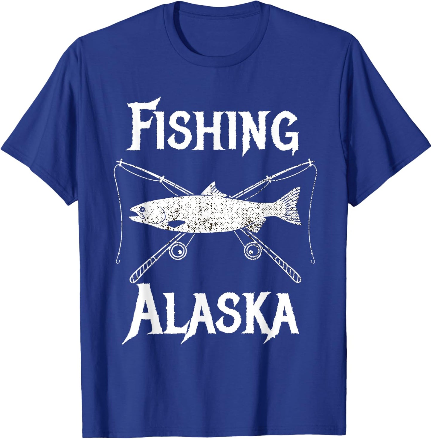 Last Frontier Alaska Souvenirs Gifts Fish Alaska Salmon T-Shirt - T-Shirt | Royal