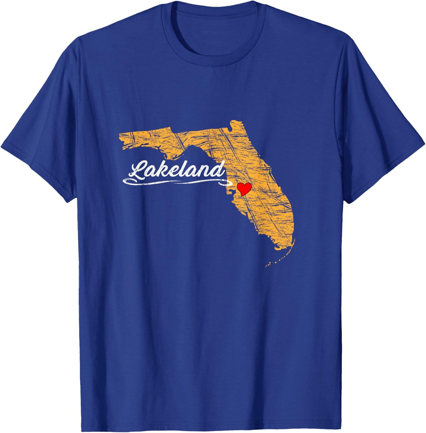 City of LAKELAND FLORIDA | Vacation Souvenir, Merch, Graphic T-Shirt - T-Shirt | Royal