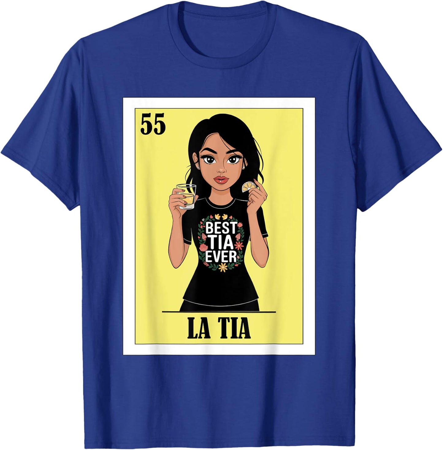 Funny Mexican Design for Aunt - La Tia T-Shirt - T-Shirt | Royal