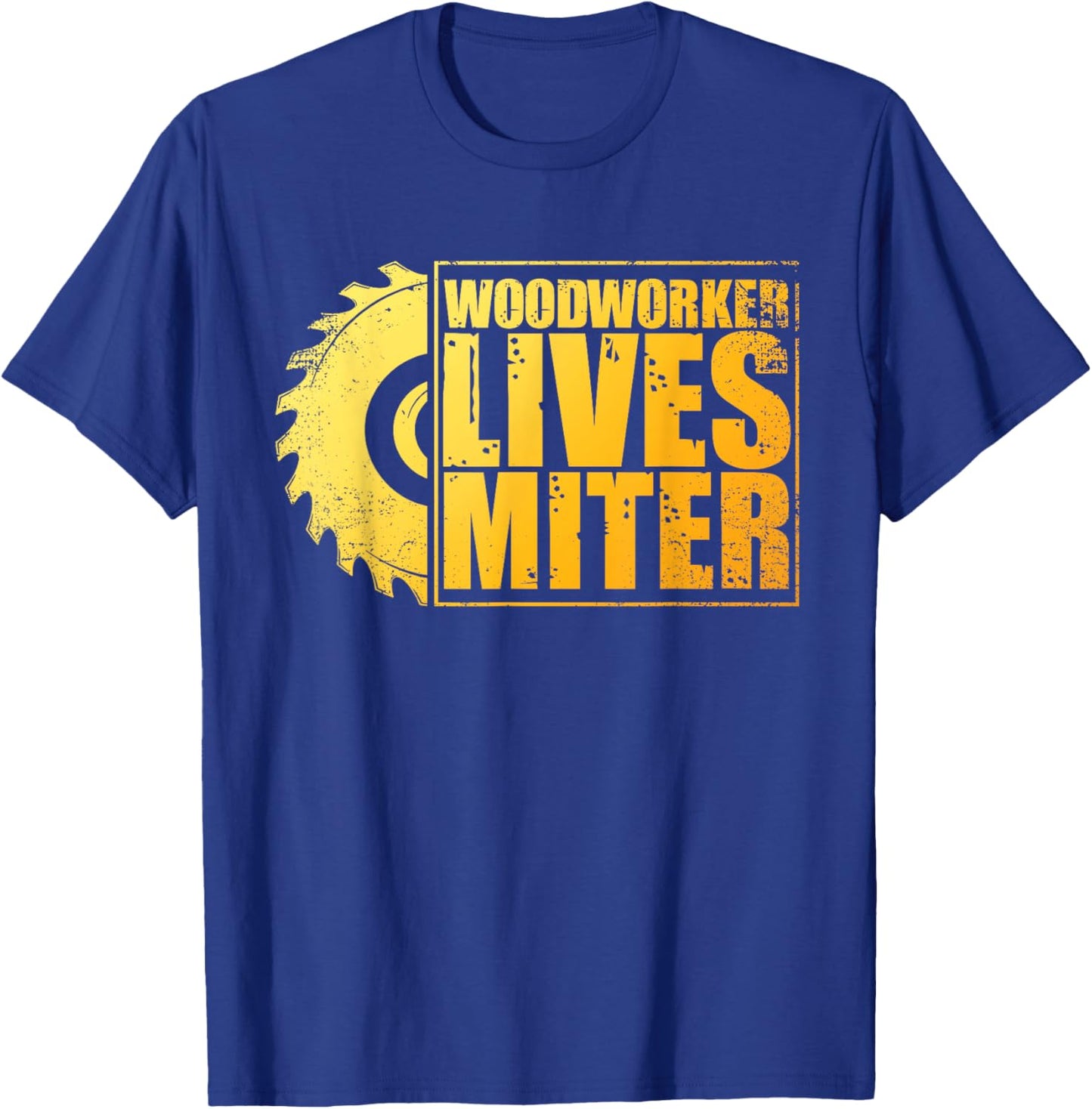 Woodworking Art Women Wood Saw Carpenter Woodworker T-Shirt - T-Shirt | Royal
