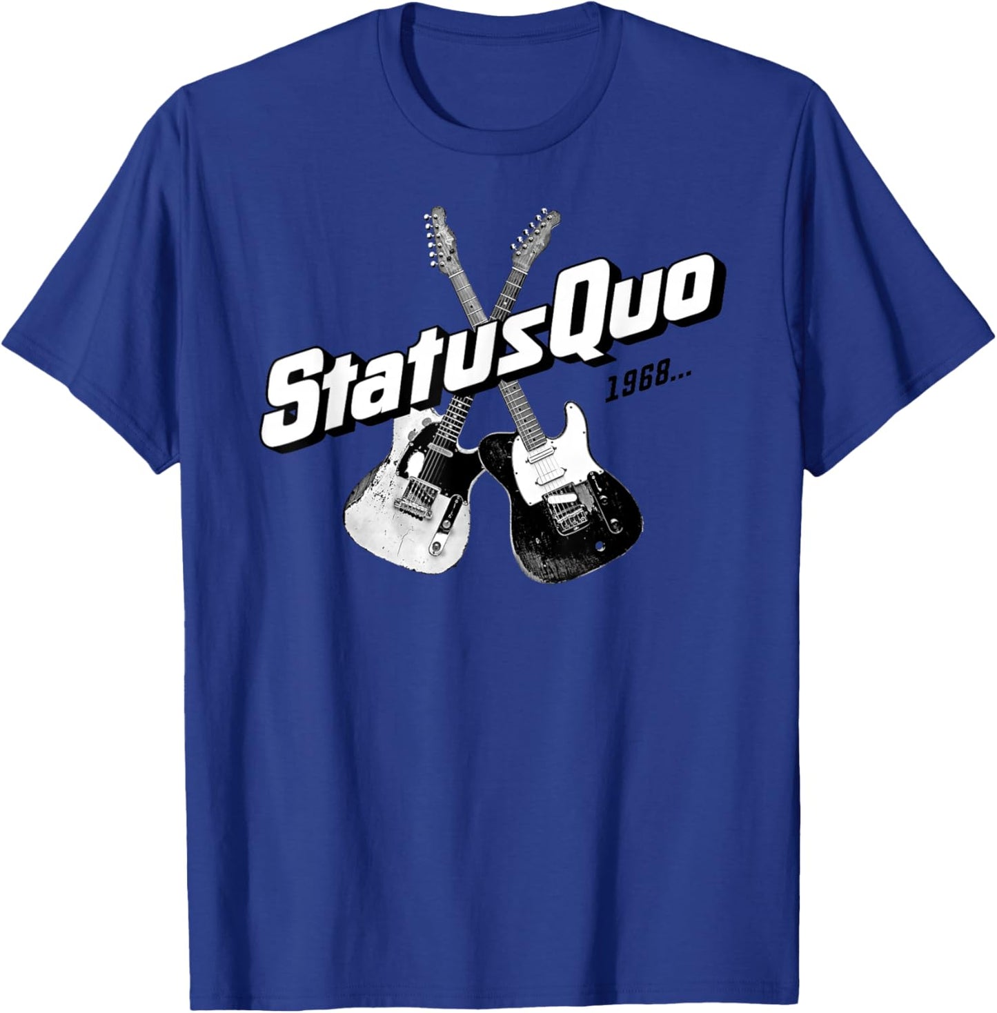 Status Quo – 1968 Guitars On Navy T-Shirt - T-Shirt | Royal