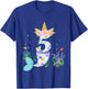 5 Year Old Unicorn Mermaid Birthday Theme Tail Girl 5th Gift T-Shirt - T-Shirt | Royal
