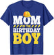 Mom of the Birthday Boy Construction Birthday Party Hat Gift T-Shirt - T-Shirt | Royal