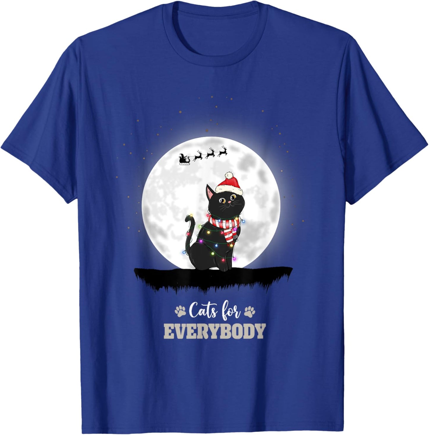 Cats for Everybody Santa Claus Xmas T-Shirt - T-Shirt | Royal