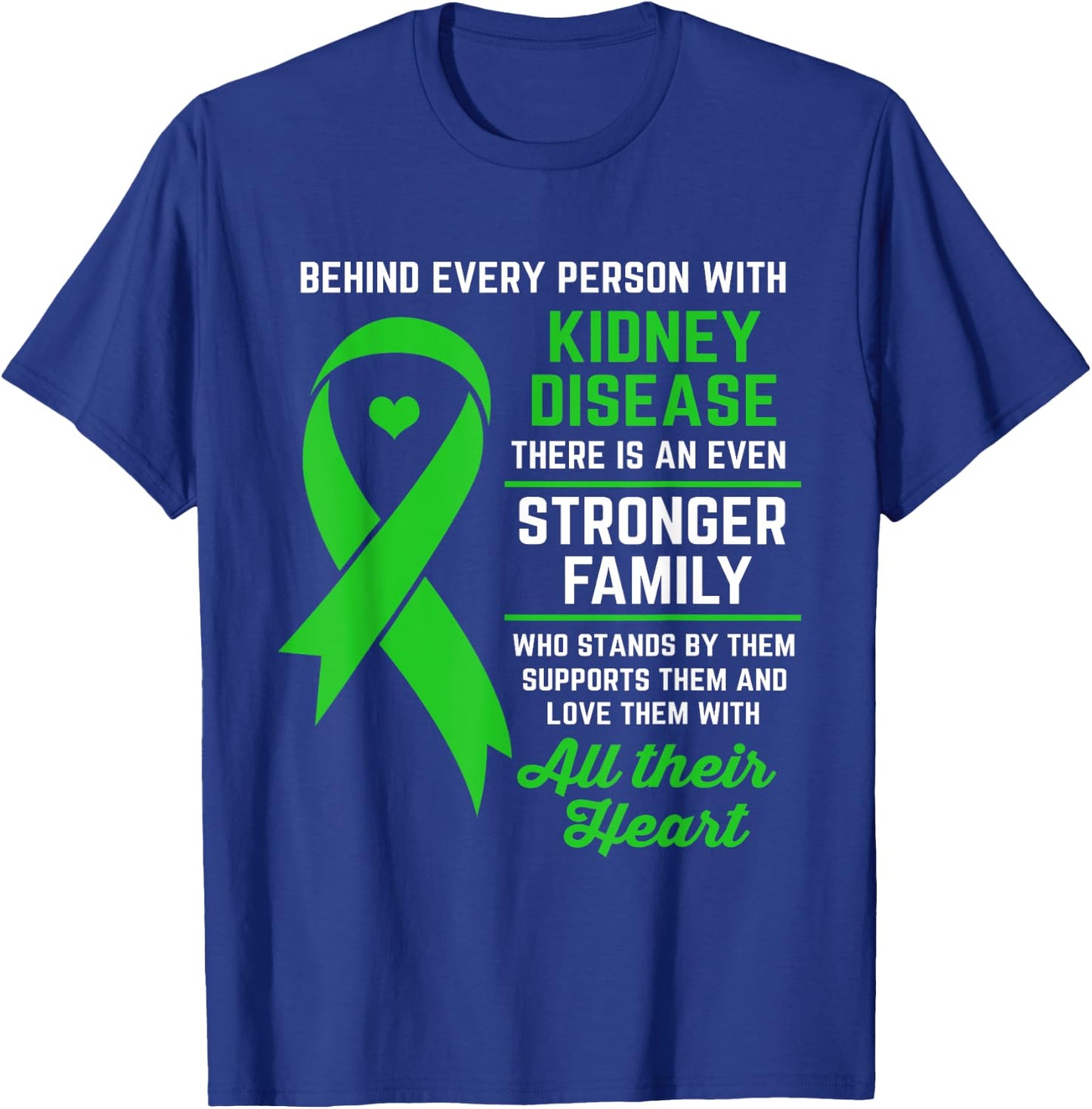 Kidney Disease Awareness Kidney Disease Support T-Shirt - T-Shirt | Royal