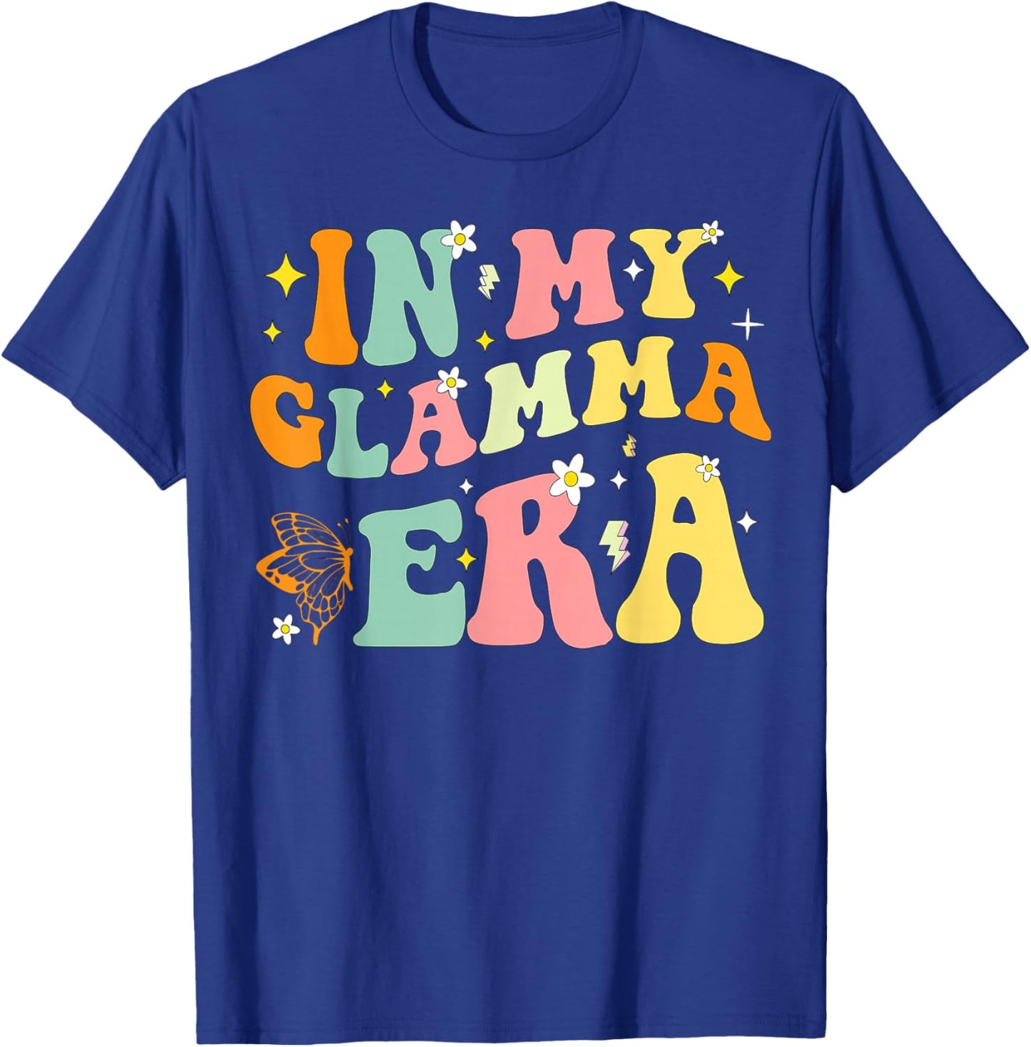 In My Glamma Era Grandma Mom Mama Grandmother Mommy T-Shirt - T-Shirt | Royal