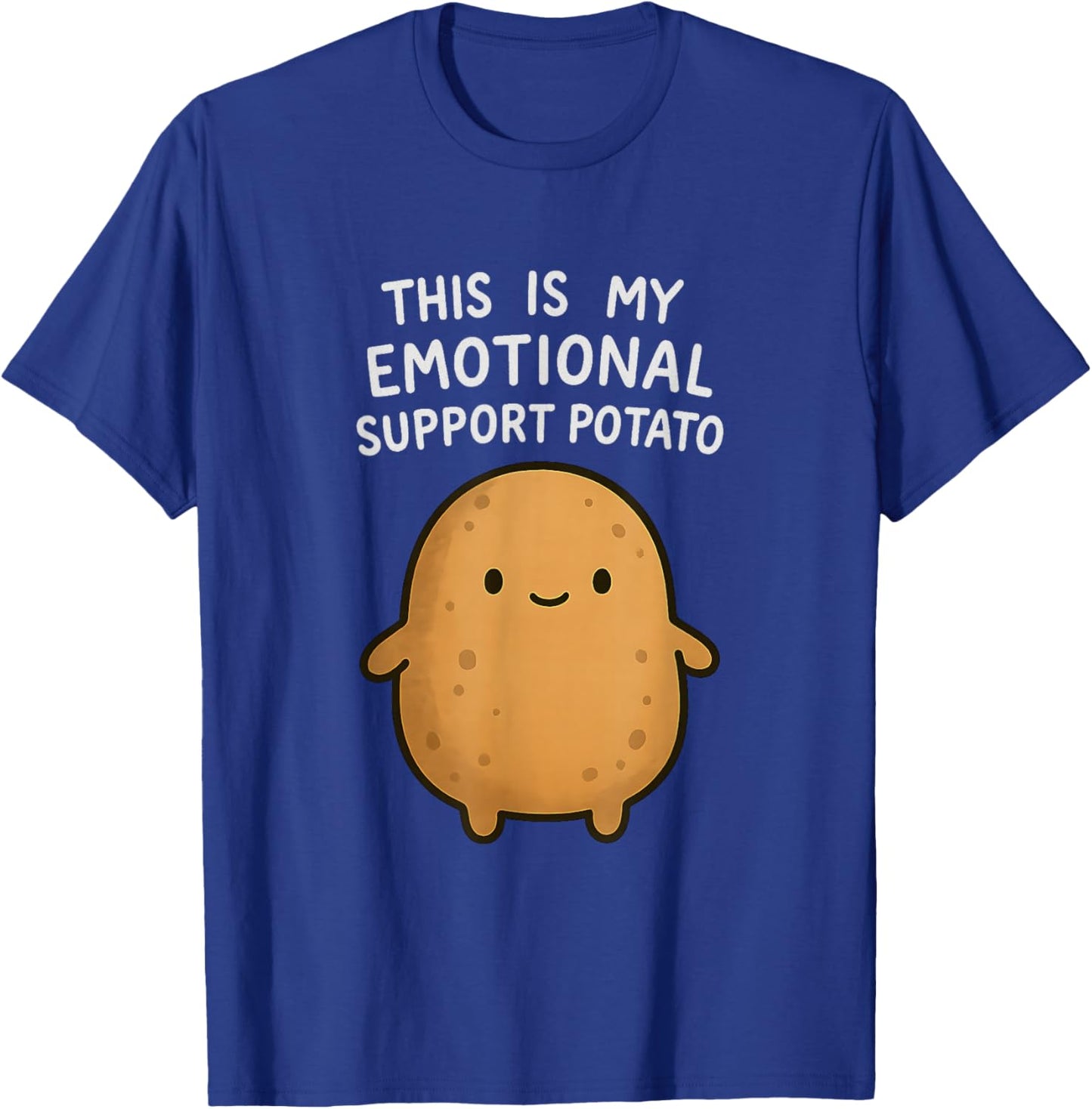 Funny Emotional Support Potato Cute Kawaii Sarcastic Foodie T-Shirt - T-Shirt | Royal