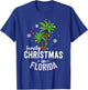 Family Christmas In Florida Palm Trees Xmas Beach Vacation Women Kids T-Shirt - T-Shirt | Royal