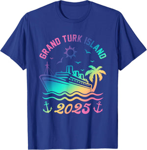 Grand Turk Island 2025 Cruise Vacation Beach Travel Holiday T-Shirt - T-Shirt | Royal