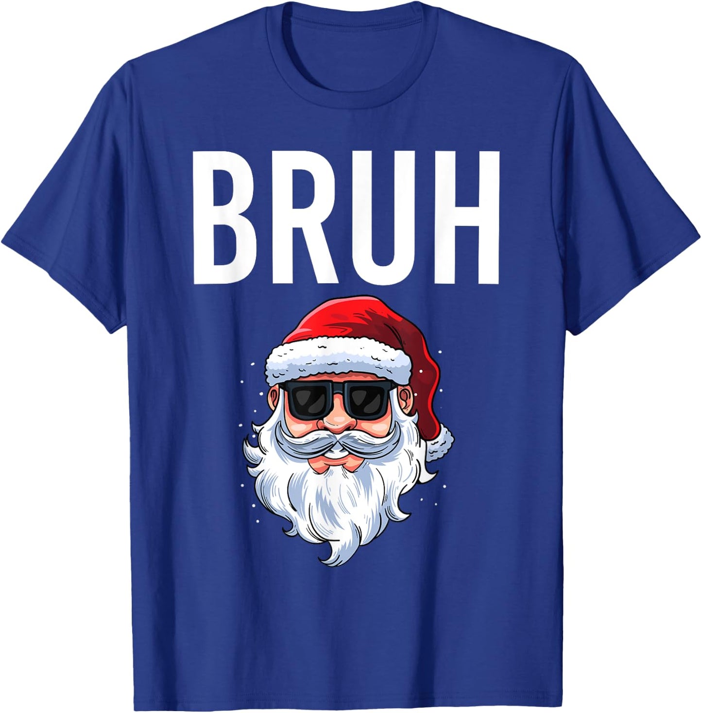 Merry Christmas Bruh Meme Funny Saying for Brother Boys Men T-Shirt - T-Shirt | Royal