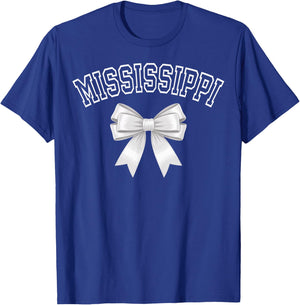 Mississippi Coquette Bow Hometown Pride Girls T-Shirt - T-Shirt | Royal
