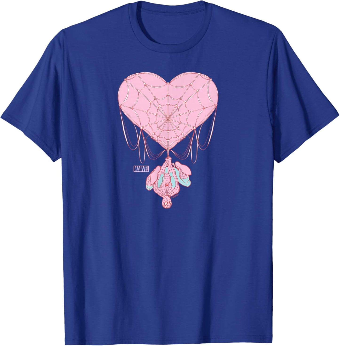 Spider-Man - Web Heart Valentine's Day T-Shirt - T-Shirt | Royal