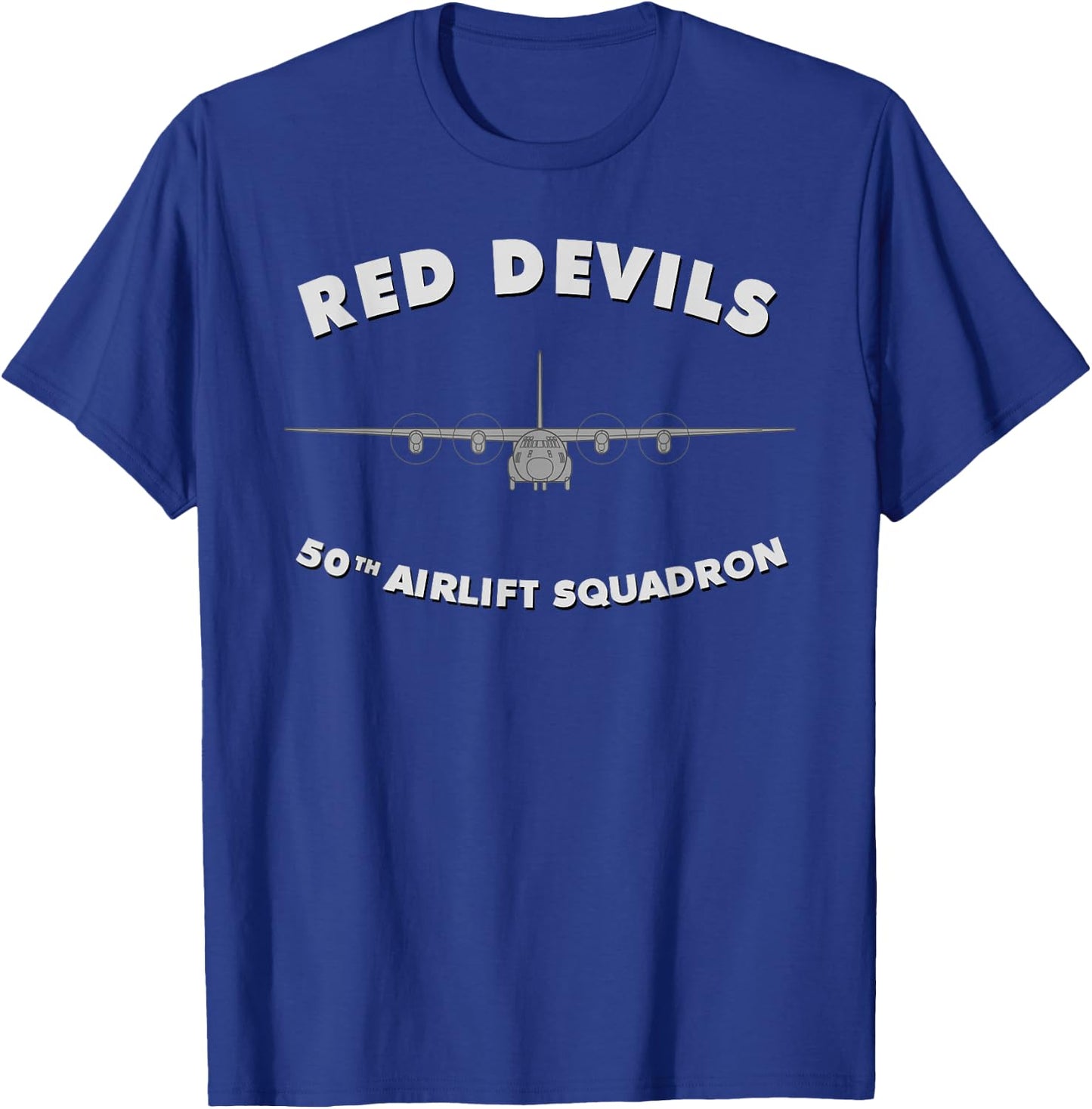 50th Airlift Squadron Red Devils T-Shirt - T-Shirt | Royal