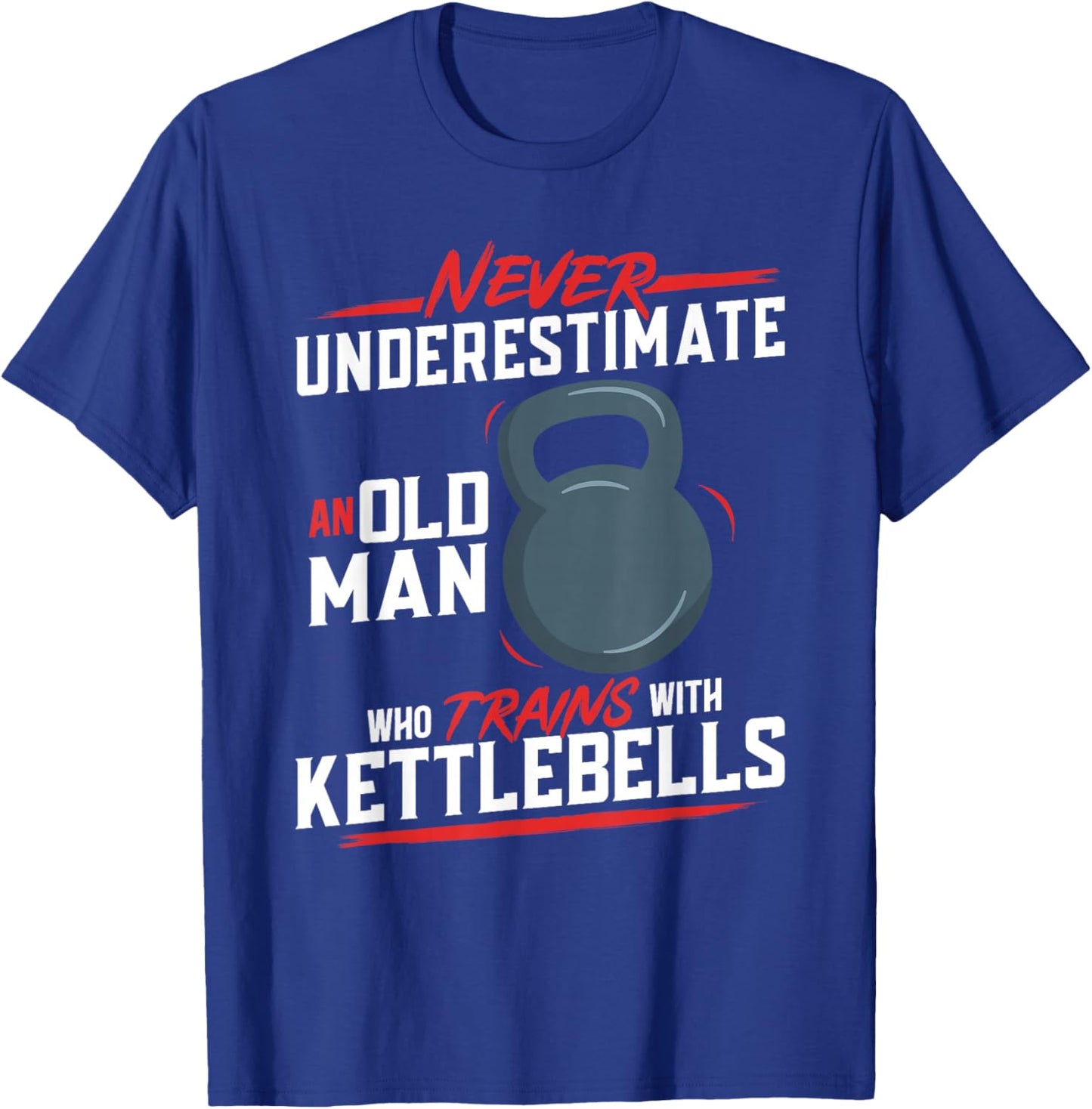 Kettlebell Workout Fitness Training Kettlebell T-Shirt - T-Shirt | Royal