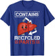 Contains Recycled Parts Liver Transplant Survivor designs T-Shirt - T-Shirt | Royal