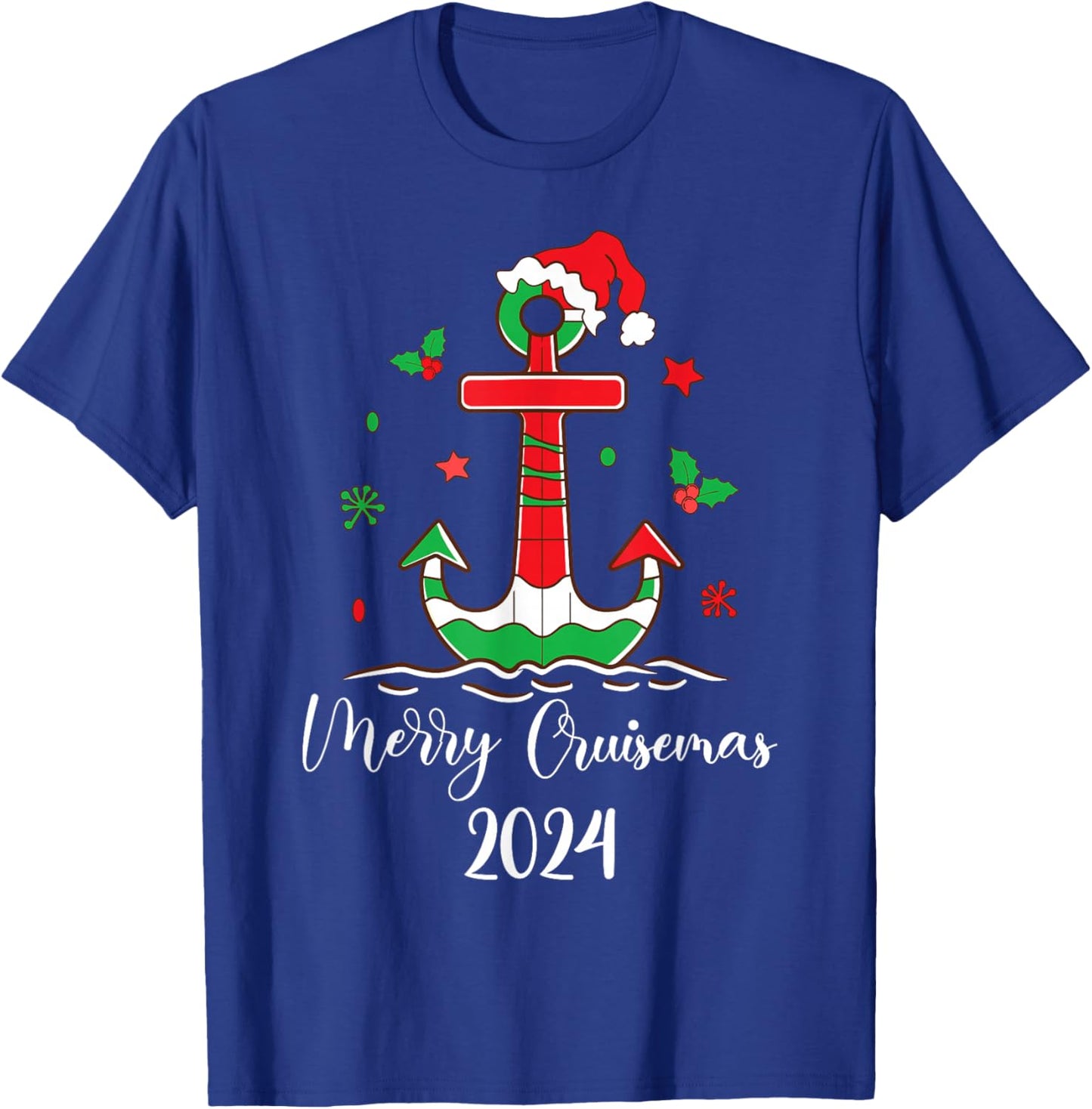 Family Christmas Cruise 2024 Merry Cruisemas Xmas Matching T-Shirt - T-Shirt | Royal