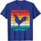 Retro Chicken Emotional Support Cock T-Shirt - T-Shirt | Royal