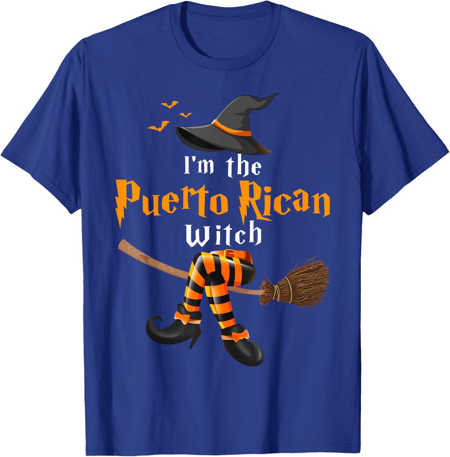 I'm The Puerto Rican Witch Halloween Costume Witches T-Shirt - T-Shirt | Royal