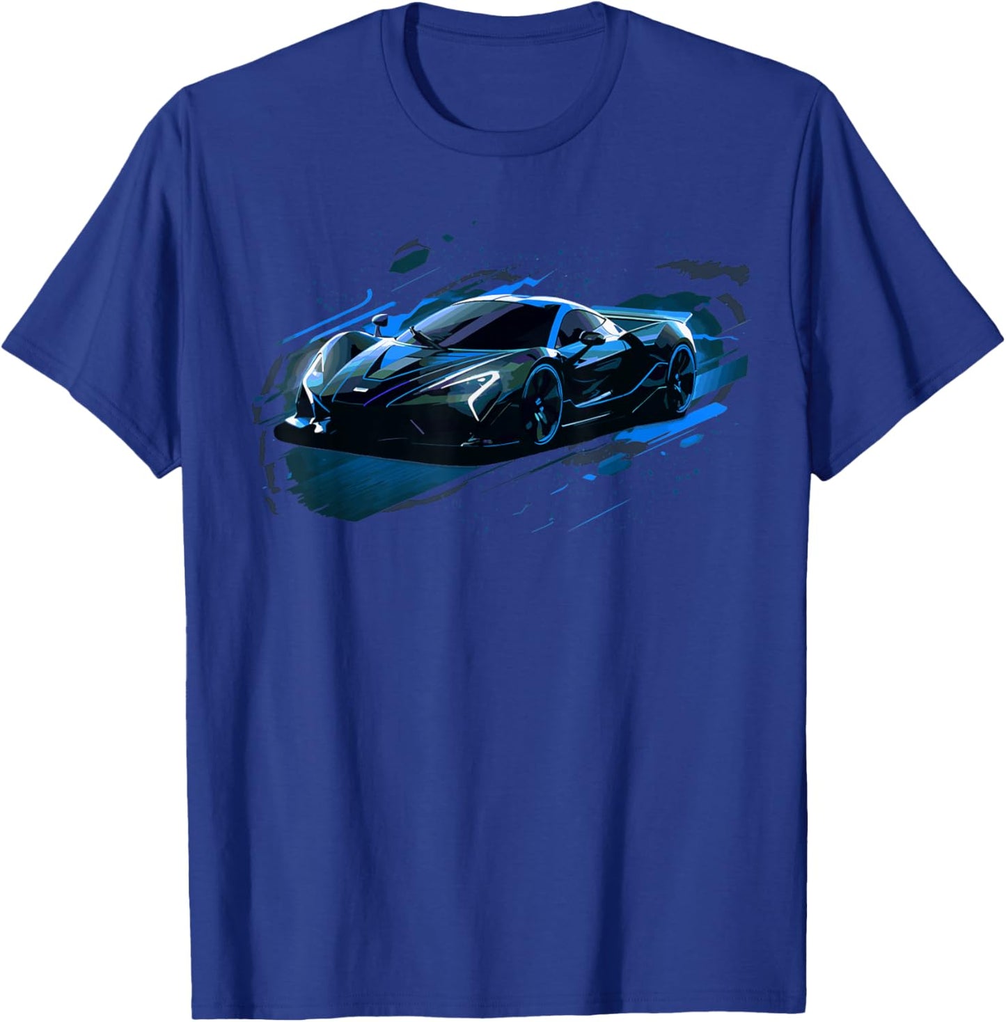Exotic Concept Sports Car Supercar Luxury Hypercar Graphic T-Shirt - T-Shirt | Royal