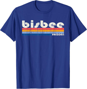 Vintage 70s 80s Style Bisbee AZ T-Shirt - T-Shirt | Royal